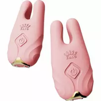 Zalo ZALO Nave Coral Pink - Dual Motor Vibrating Clamp Set with Remote & App