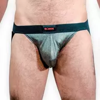 BURN BURN 023 JOCK STUDIO 54 M - Designer Jockstrap, Shiny Details, Size M