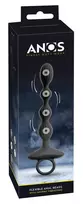 ANOS Flexible Silicone Beads with Dual Motor & Jumping Vibration, 21 cm