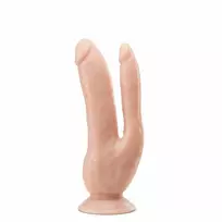 Dr Skin Dr. Skin Double Model 8.5'' Vanilla - Dual Intimate System, PVC
