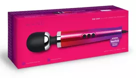 le Wand Diecast Plug-In Ombre Compact Massage Wand, 20 Modes, Silver