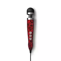 Doxy Doxy Number 3 Wand Massager Rose Pattern EU Plug 28cm Metal Body