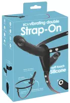 You2Toys You2Toys RC Vibrating Double Strap-On Adjustable Silicone Black