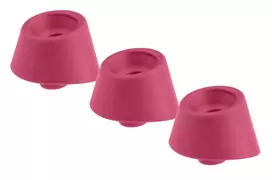 WOMANIZER Womanizer Replacement Heads M Raspberry 3-Pack Silicone Hygienic 15mm