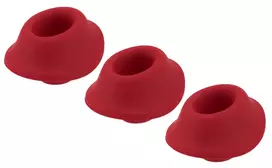WOMANIZER Womanizer Head Replacement Set S Red 3-Pack Silicone Accessories