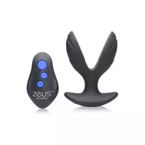 XR Brands XR Brands Electro-Spread Vibrating Silicone Plug with E-Stim, Black
