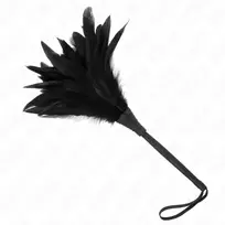 KINK KINK Black Horn-Shaped Feather Teaser 36cm - Elegant Sensory Duster