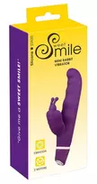 Smile G-Butterfly Silicone Dual Motor Intimate Device Purple 15.5cm