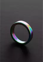Steel by Shots Shots Rainbow Flat Stainless Steel Ring 8 x 45 mm Colorful Finish