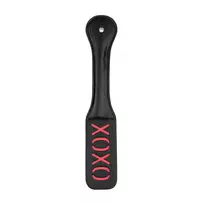 Ouch! by Shots Rimba Paddle XOXO - Leather Impact Tool with Reversed Imprint