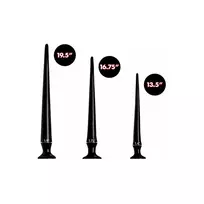 XR Brands XR Brands Master Series Slim Tapered Flexible Anal Hose Set, 3 Sizes