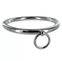 METAL HARD Metal Hard Steel Collar with O-Ring, 18 cm, Shiny Finish, Adjustable