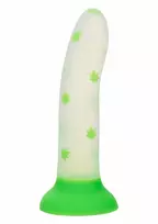 CALEXOTICS Glow Stick Leaf Silicone Model with Glow-in-the-Dark Leaf Pattern, Medium