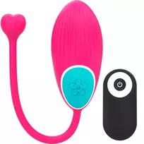 HAPPY LOKY Happy Loky Ocian Remote-Controlled Intimate Device, 10 Modes, Pink/Turquoise