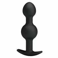 Svakom Weighted Double Silicone Plug with Internal Motion System Black