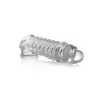 XR Brands XR Brands Lover Enhancer Sleeve 2/4 cm Soft TPR Transparent Extension