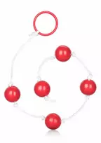 CALEXOTICS Pipedream Medium Anal Beads Black ABS 5-Ball Set with Nylon Cord