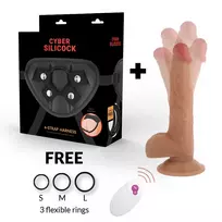 CYBER SILICOCK CyberSilicock Master John Remote System - Silicone Machine with Harness Set