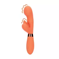 Loveline by Shots Loveline Glazed Carrots Silicone System with Ribbed Dual Stimulator