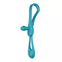 Satisfyer Satisfyer Plug and Play 1 Partner Vibrator Bluegreen Flexible Silicone