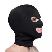 XR Brands XR Brands Spandex Face Mask with Eye and Mouth Openings - Black Universal Fit