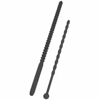 HIDDEN DESIRE Hidden Desire Extreme Ribbed Advanced Urethral Dilator Set 2 pcs Silicone