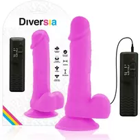DIVERSIA Diversia Flexible Vibrating Intimate Machine Purple 20.5cm Harness-Compatible