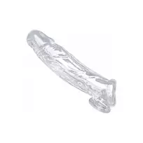 XR Brands XR Brands Size Matters Clear Enhancement Sleeve & Ball Separator