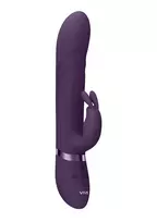 VIVE by Shots VIVE Nari Vibrating & Rotating Beads G-Spot Rabbit, Purple, Silicone