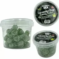 DIABLO DIVERTY SEX Diablo Goloso Mini Candy Jar 20pcs Cannabis Aroma Green