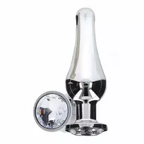 TOYJOY ToyJoy Diamond Bum Bijou Small Silver Plug with Decorative Jewel 9.2cm