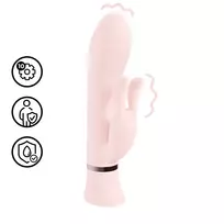 Loveline by Shots Loveline Tendre Dual-Motor Pink Rechargeable Rabbit System, Waterproof
