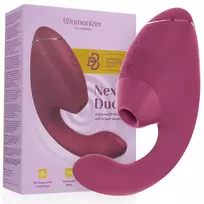 WOMANIZER Womanizer Duo Next Dusky Pink Dual Intimate Stimulator, Air & Vibration, IPX7