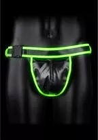 Ouch! by Shots Ouch! Jockstrap with Buckle S/M - Glow in the Dark, Adjustable Fit