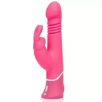 Happy Rabbit Happy Rabbit Thrusting Pink Dual-Motor Silicone Intimate Machine 23cm