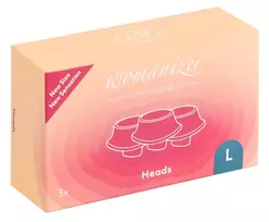 WOMANIZER Womanizer W-Heads L Blueberry 3-Pack - Silicone Replacement System Heads