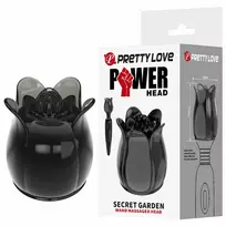 PRETTY LOVE Pretty Love Secret Garden Black Wand Head - Ergonomic Silicone Attachment