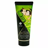 Shunga Shunga Massage Cream Pear & Exotic Green Tea 200ml - Silky Edible Formula
