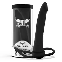 MYTHOLOGY FANTASY MYTHOLOGY COBI-ONYX Black Silicone Intimate System 13.5 cm with Dual Rings