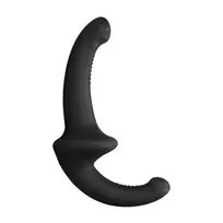 Ouch! by Shots OUCH! Silicone Strapless Strap-On with Remote, 10-Speed, Black, 19cm
