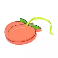 S-Line by Shots Shots Festive Ornament Peach - Decorative Holiday Accessory, Limited Edition