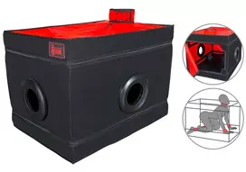 SECRET DOME Secret Dome La Niche Modular Black & Red Privacy Play Box 85x60x60 cm