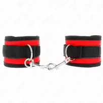 KINK KINK Adjustable Nylon Wrist Restraints Red-Black 18-35 cm x 6 cm