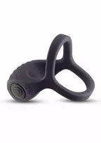 NS NOVELTIES NS Novelties Renegade Valiant Silicone Rechargeable Vibrating Ring Black