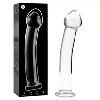 NEBULA SERIES BY IBIZA Ibiza Nebula Series Model 11 Glass Intimate Device Clear 16cm x 3cm