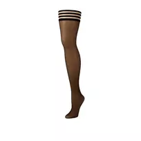 Kix'ies Kix'ies Marissa Thigh-High Sheer Tights B Brown Stay-Up System