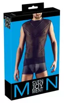 Svenjoyment Cottelli Collection Men's Shirt 2XL Black Powernet Matte Finish