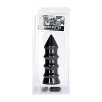 Domestic Partner Domestic Partner Bunker Buster Black Large Anal Plug Soft Rubber