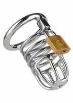 Mr. Steel Mr. Steel Chastity Cage Stainless Steel Secure Locking System 8713221839749