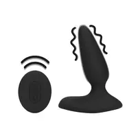 Loveline by Shots Loveline Smooth Vibrating Anal Plug Remote Control Licorice Black